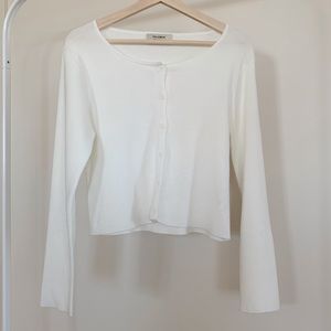 Pull&Bear Basic knit button-up cardigan